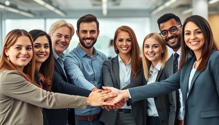Team building with employee development strategies, business professionals collaboration.
