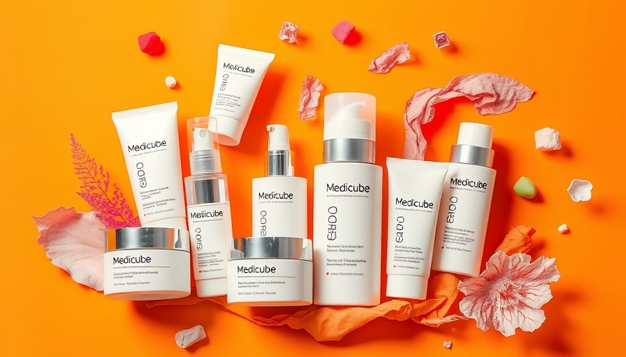 Best Medicube products for night routine in a colorful display.