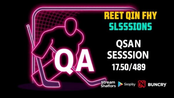 Live Q&A promo for Keeping Youth Goalies Healthy with goalie outline.