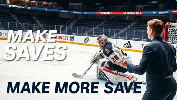 Easiest way to make more saves: goalie in action with strategies.