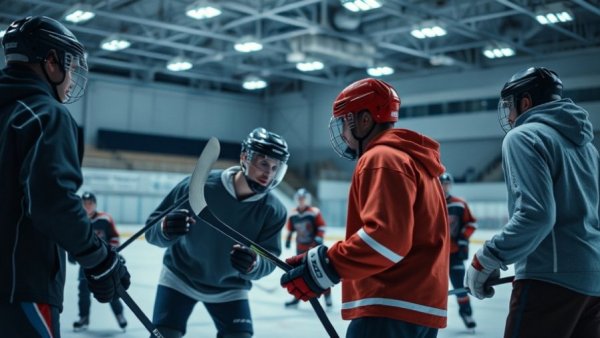 Building a World-Class Hockey Facility featuring player training.