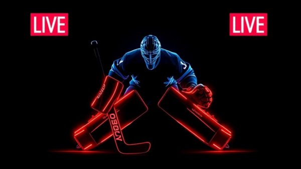 Hockey off-season training Q&A promo with live icons.