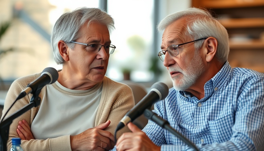 Older couple discussing feeling useless after retirement.