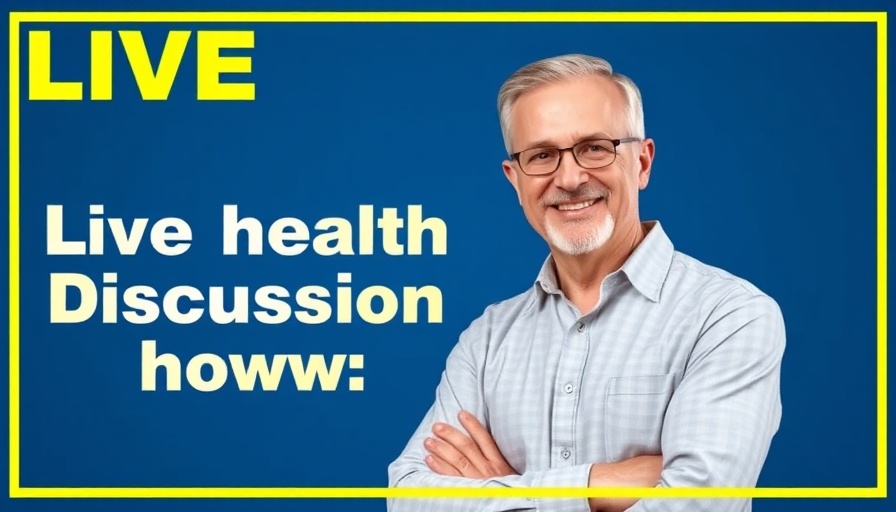 Health Discussions for Seniors: professional man promoting live show.