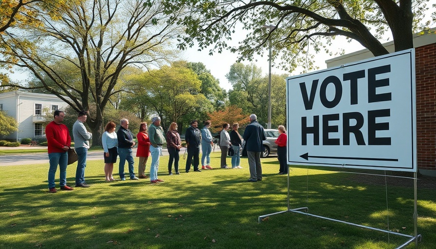 Voters queue at polling station in New Orleans; Helena Moreno elected Mayor.