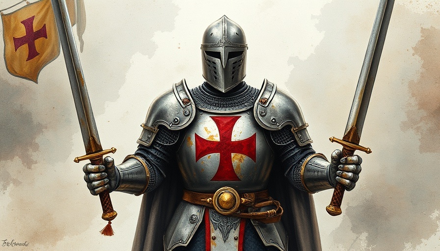 Understanding Religious Violence depicted by medieval knight in armor.