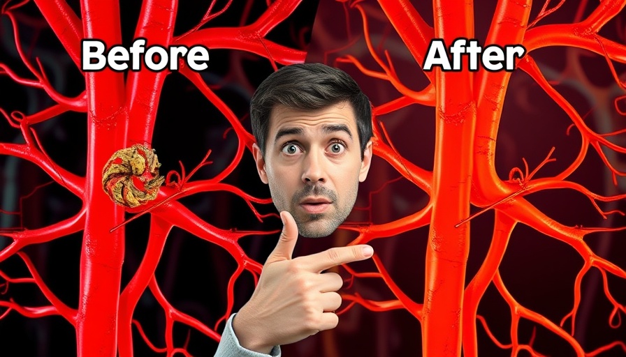 Best meal to prevent heart attack and stroke visual with before and after artery health.