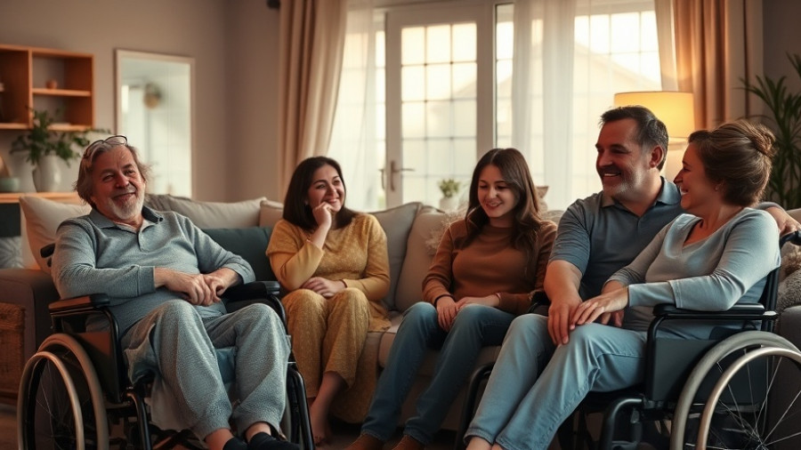 Ponchatoula family recovering from crash in living room, conveying support and warmth.