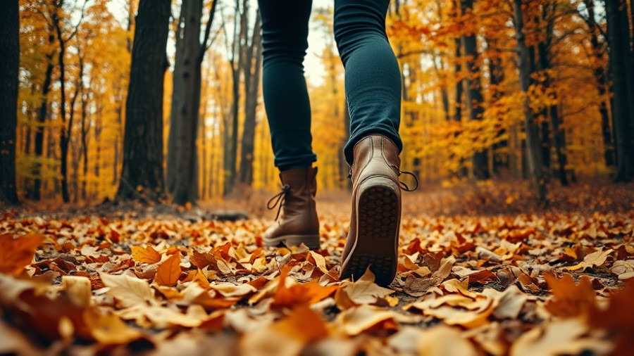 Great Lock-In wellness trend: autumn hiking in the forest