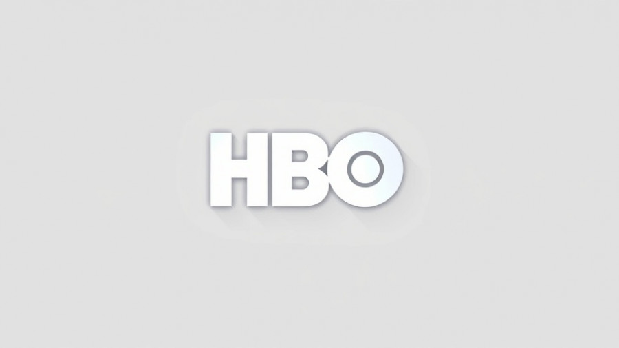 HBO Max logo showcasing gradient on white backdrop.