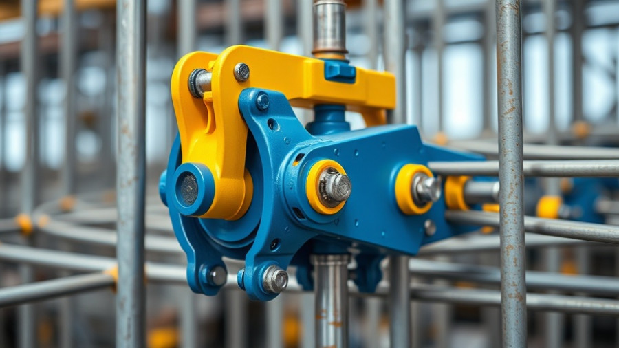 Close-up of innovative construction technologies tool.