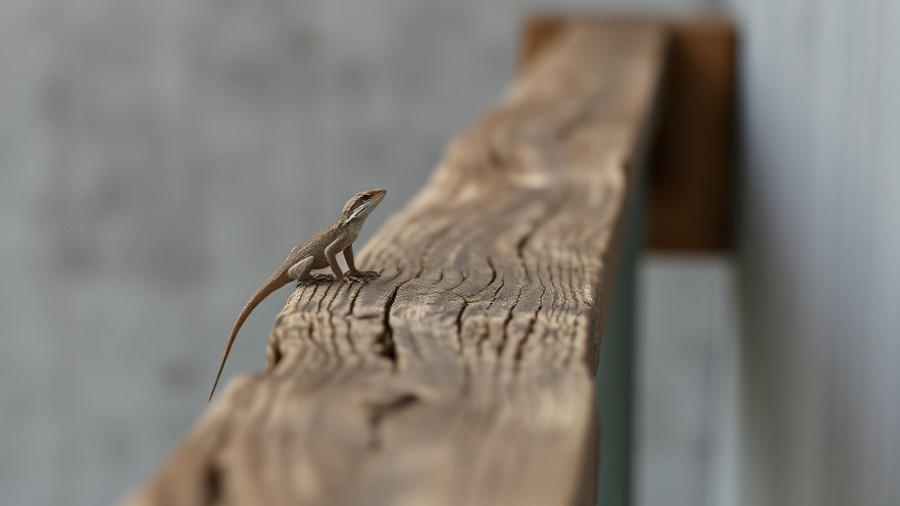 Peter's Rock Agama on wooden railing highlighting public health concerns.