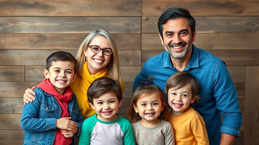 Family portrait with colorful attire from Darren Bailey helicopter crash.