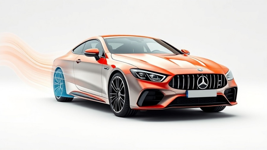 3D car model with airflow visualization and velocity scale.