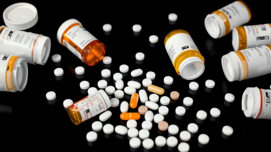 Prescription bottles and pills for National Prescription Drug Take Back Day Louisiana.