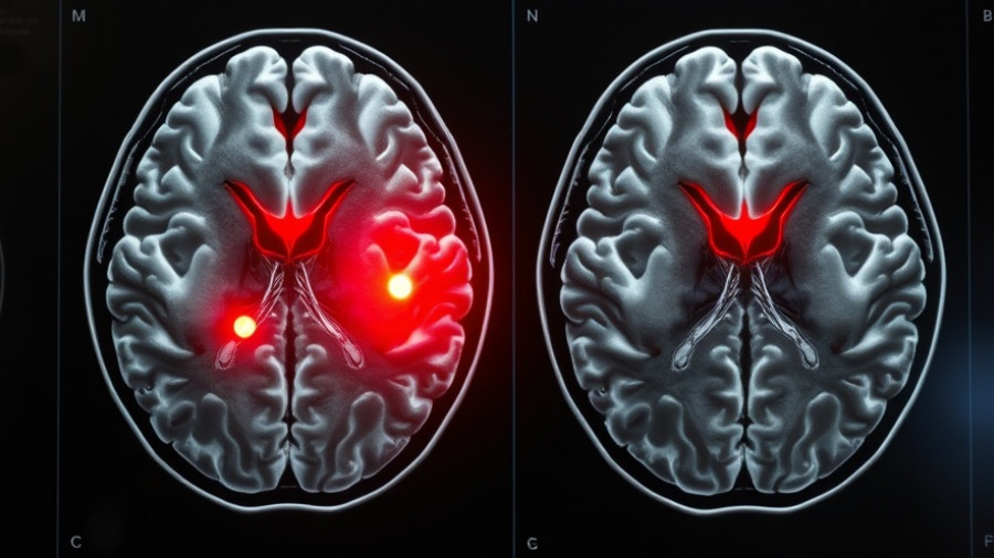 MRI brain scans showing highlighted areas for understanding brain aneurysms.