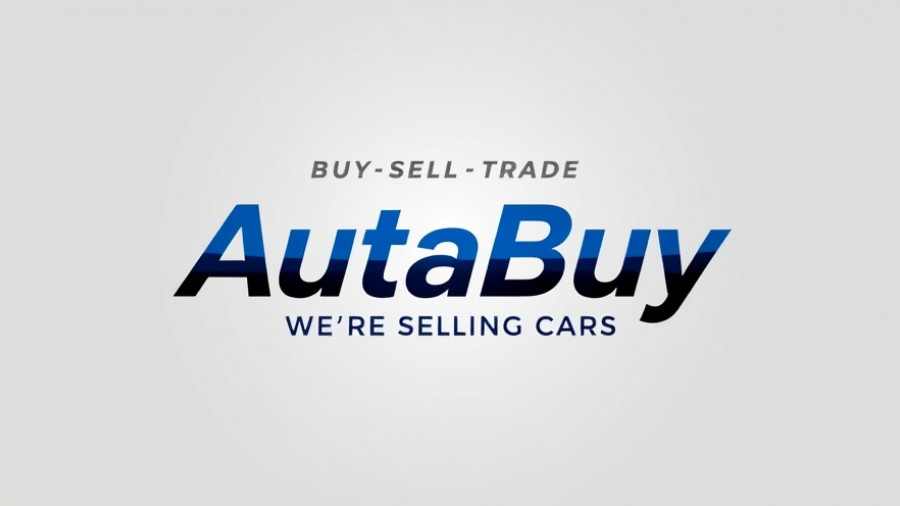 Bold AutaBuy logo with 'We're Selling Cars' slogan.