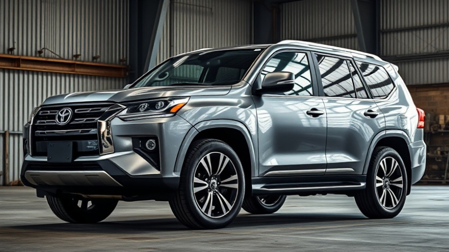 1,000-hp SUV in industrial setting showcasing power and style.