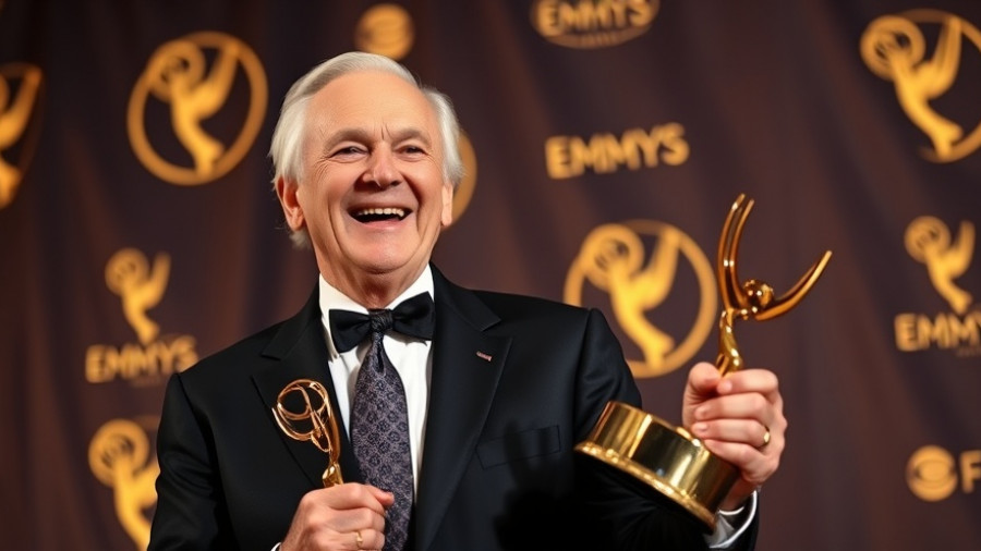 Jon Stewart with Emmy award, discussing future Daily Show contract