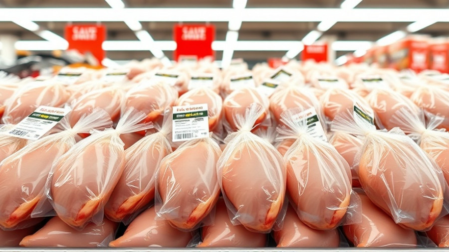 Raw packaged chicken breasts in supermarket related to urinary tract infections contaminated meat