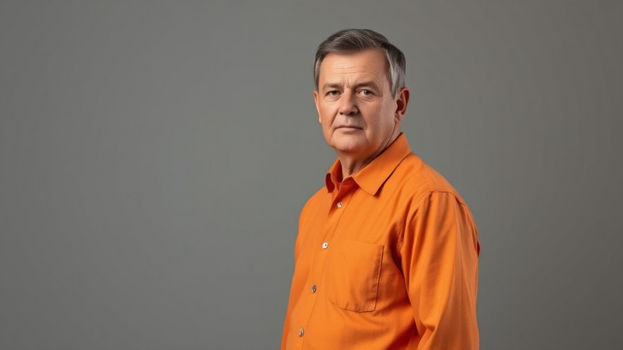 Middle-aged man serious expression, neutral background, Vitamin D for Arthritis Management