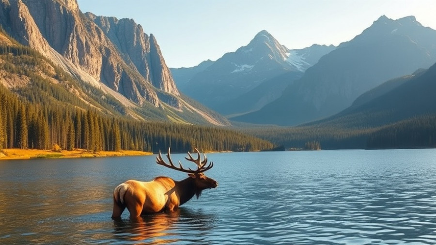 Majestic elk in Estes Park with mountain backdrop.