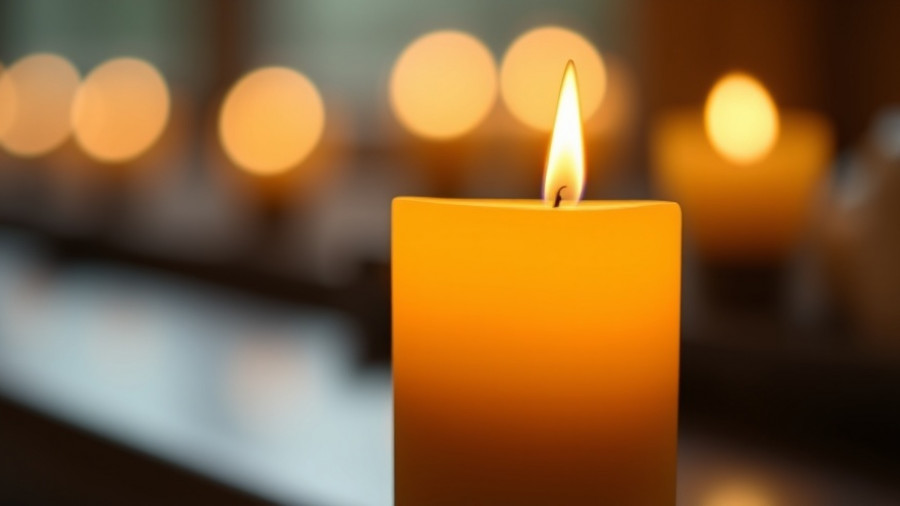 Glowing candle symbolizing remembrance for Floyd Roger Myers Jr. death.