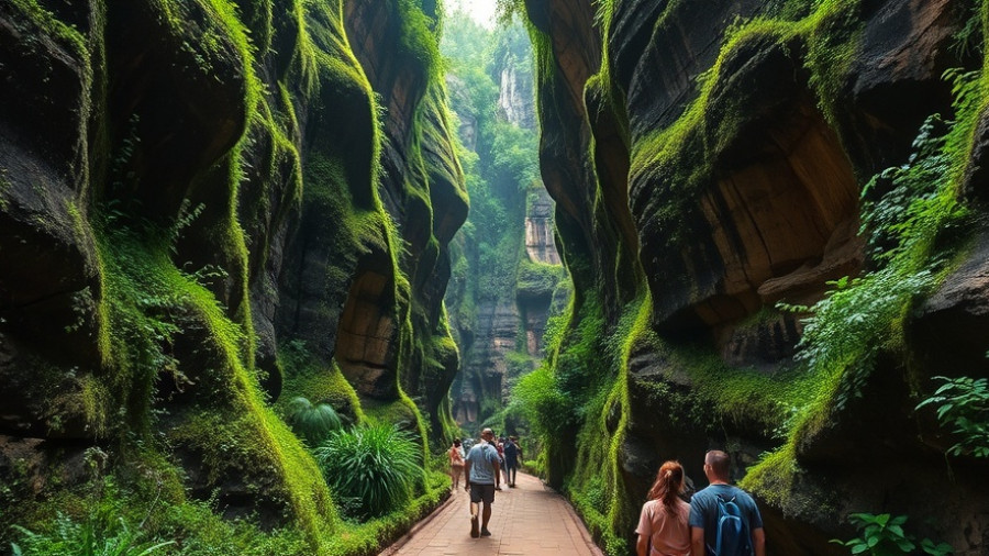 Scenic walkway in Wisconsin Dells, a top activity destination.