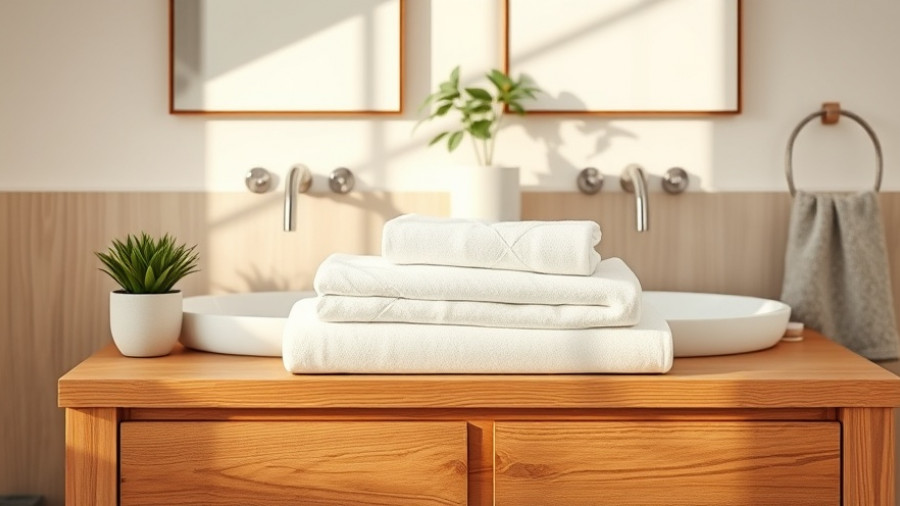 Elegant bathroom with folded bath sheets and oak vanity, Best Bath Sheets of 2025.