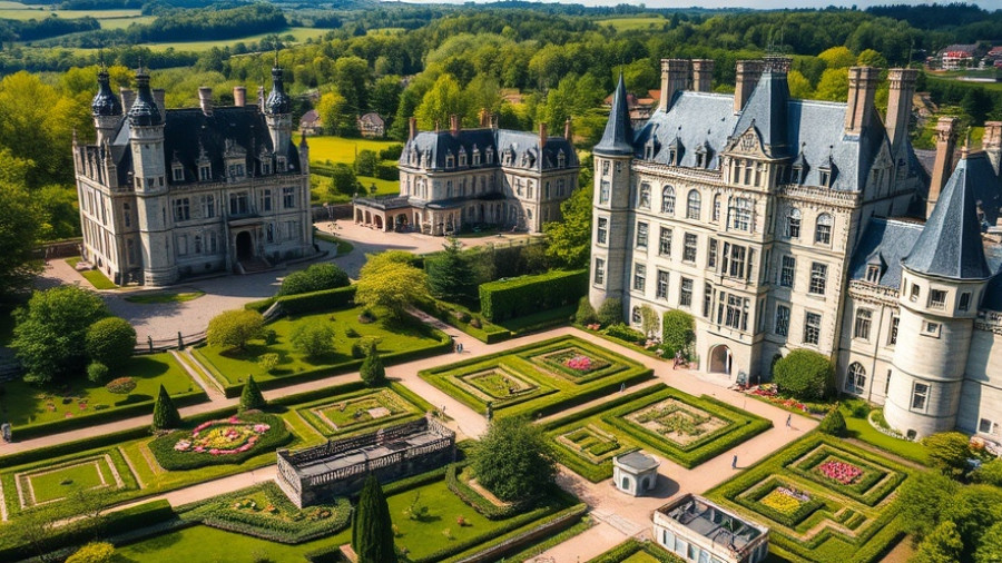 Historic Bellister Castle for sale with gardens