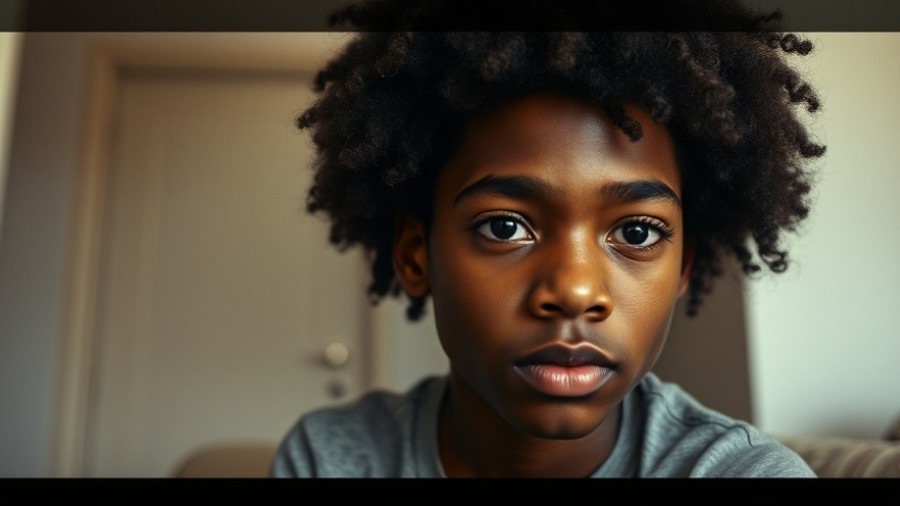 Young person in New Orleans, calm expression, awareness of youth gun violence.