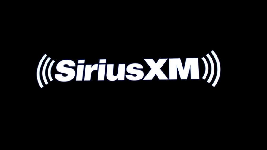 SiriusXM logo on a black background represents their holiday music channels.