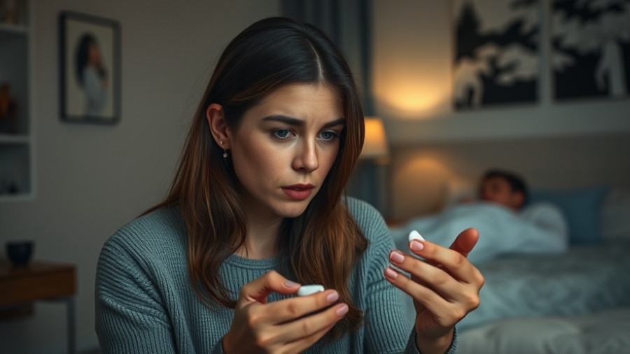 Concern over long-term melatonin use and heart risk in bedroom setting.