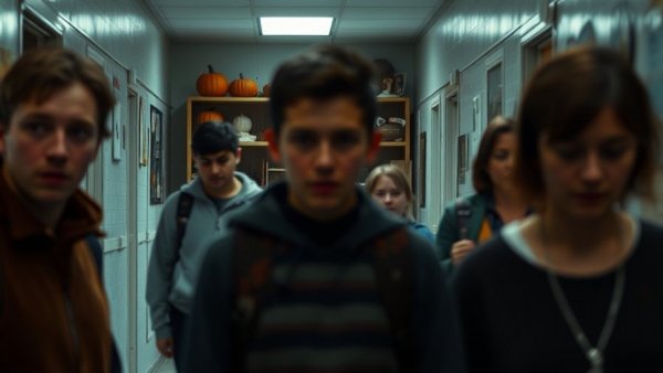 School hallway incident involving son with autism, blurred for anonymity