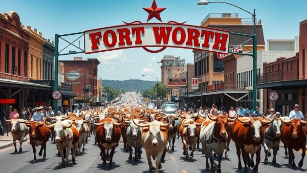 Top Things to Do in Fort Worth Texas: Longhorn cattle parade.