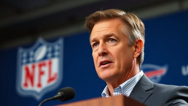 Paul Tagliabue NFL legacy captured during a press conference.