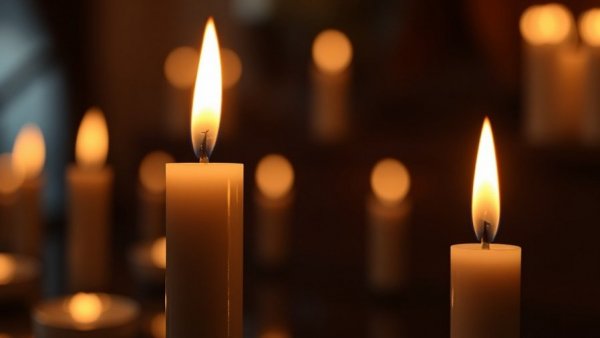 Solemn candlelight reflecting on food influencer Michael Duarte's death