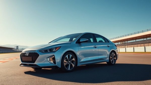 Hyundai Ioniq 5 N parked in racetrack garage.