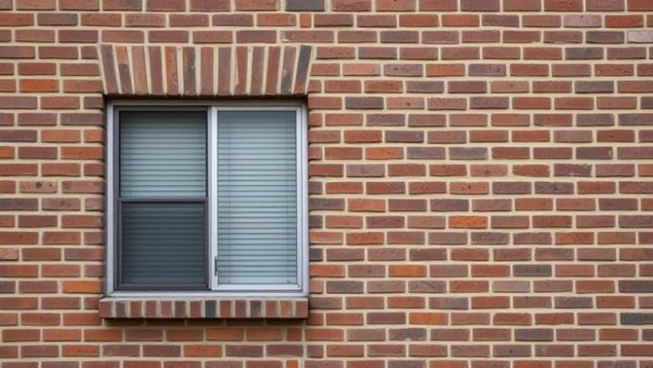 Front view of brick facade at Gretna apartment complex.