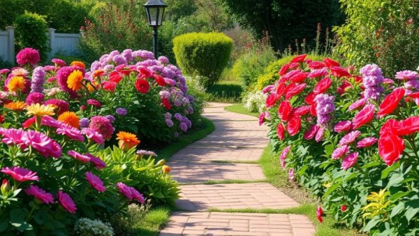 Charming cozy corners in backyard gardens with vibrant flowers.