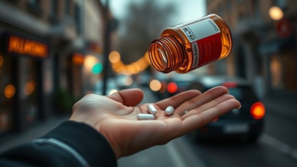 Person dispensing pill from bottle, related to blood pressure drug cancer treatment.