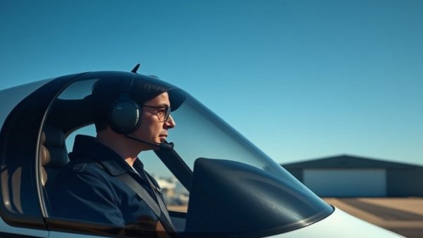 Innovative pilot preparing hydrogen plane for takeoff on runway.