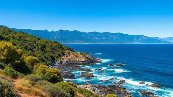 Stunning Maui coastline, highlighting the island's natural beauty.