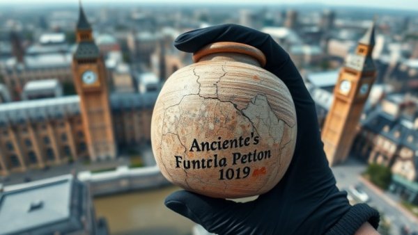 Ceramic artifact with London imagery, artifacts older than Stonehenge.