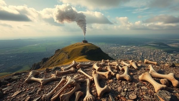 Arthur's Seat smoke and bones discovered nearby