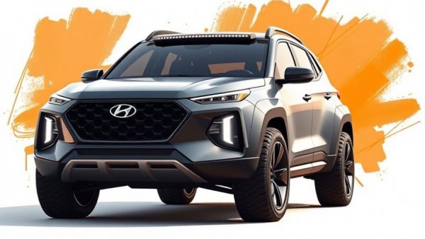 Futuristic Hyundai SUV design showcasing innovative features.