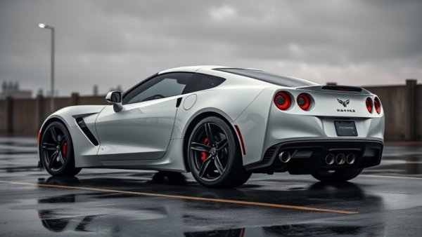 Sleek white sports car from Chevrolet Stars and Steel Collection.