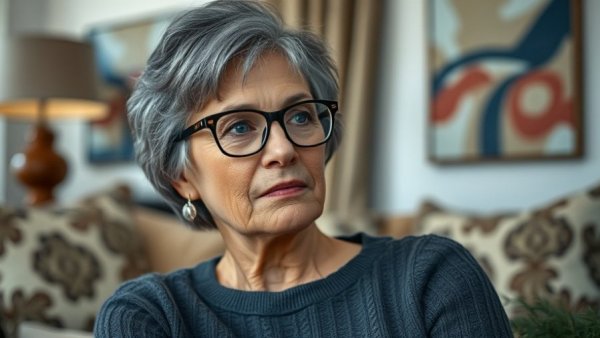 Grieving mother in thoughtful reflection, healing from loss.