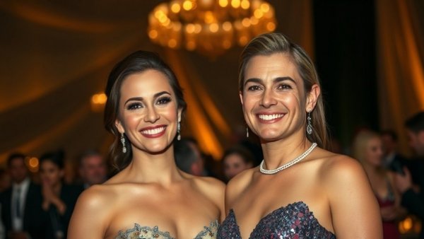 Amy Schumer in an elegant dress with a partner at an event, discussing divorce news.