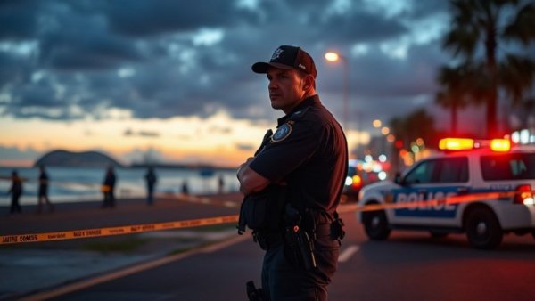 Police secure Bondi Beach scene after shooting under Australia's gun laws.